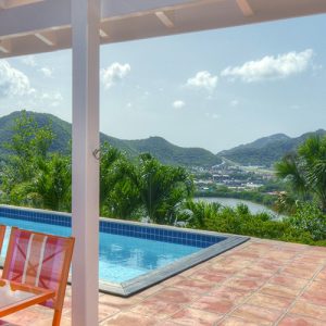 pool of villa iguana - st barts villas
